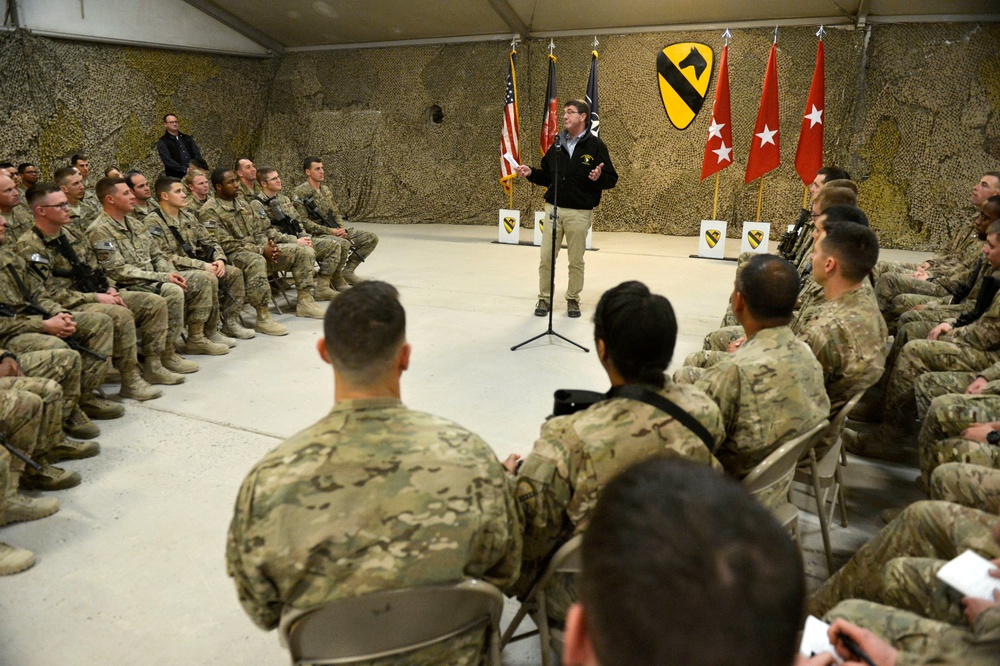 Secretary of Defense Ash Carter in Afghanistan