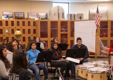 Marine Musicians Visit Local High School