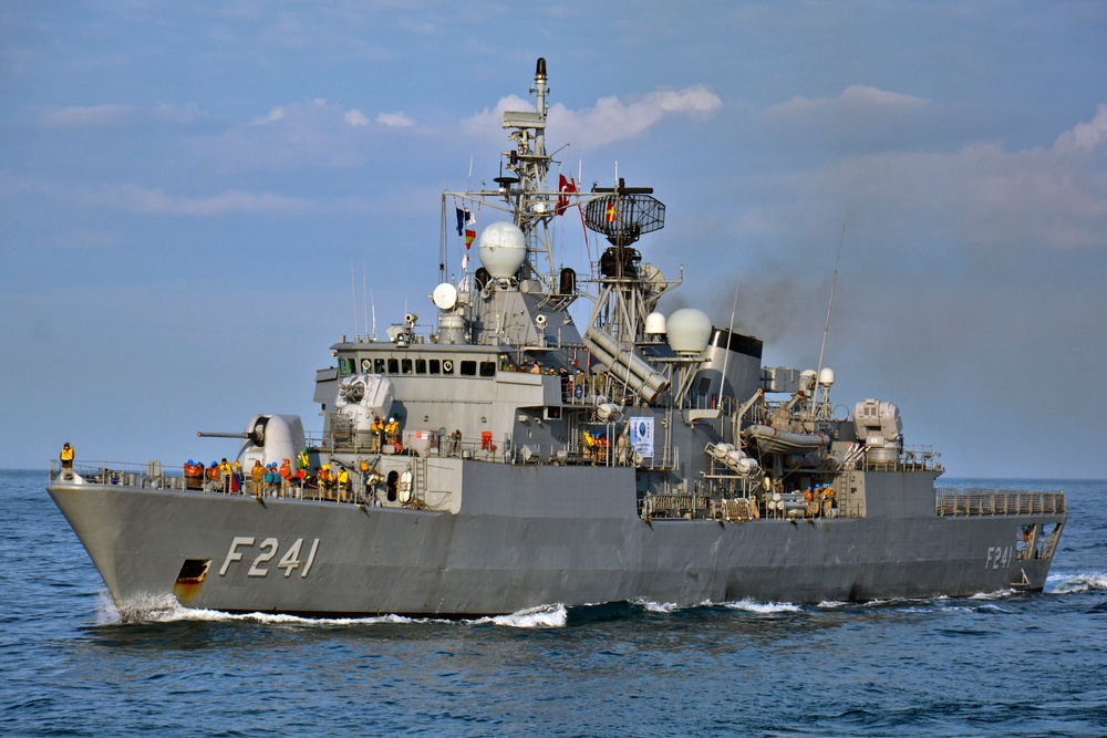 TCG Turgutreis in the Adriatic