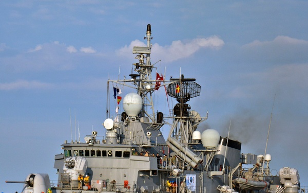 TCG Turgutreis in the Adriatic