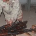 Donated AK-47 rifles from coalition partners arrive in Iraq