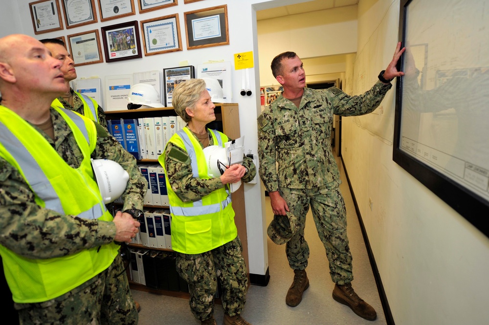 Rear Adm. Katherine Gregory visits Camp Lemonnier