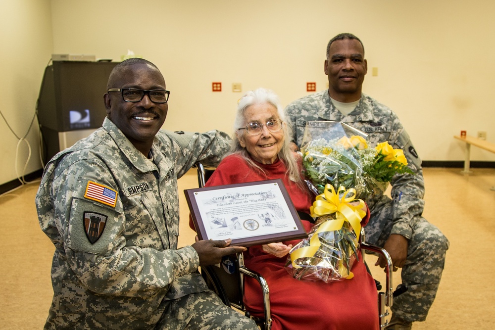 36th Infantry Division honors Fort Hood 'Hug Lady'