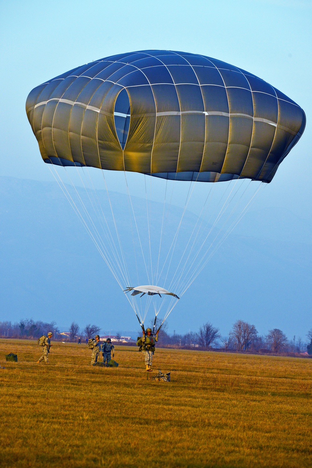 Airborne operation at Juliet Drop Zone in Pordenone, Italy, Feb. 19