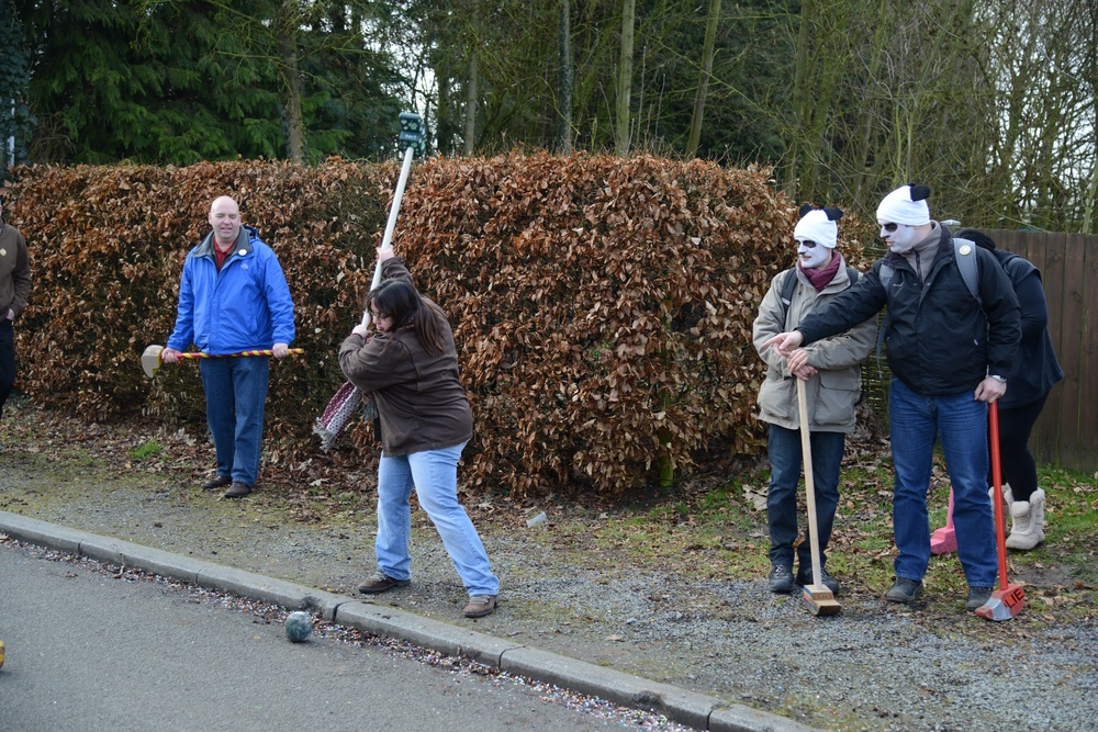 Crossage in the town of Chievres