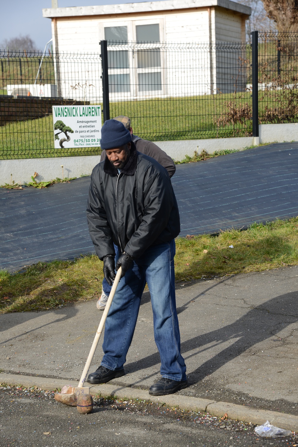 Crossage in the town of Chievres