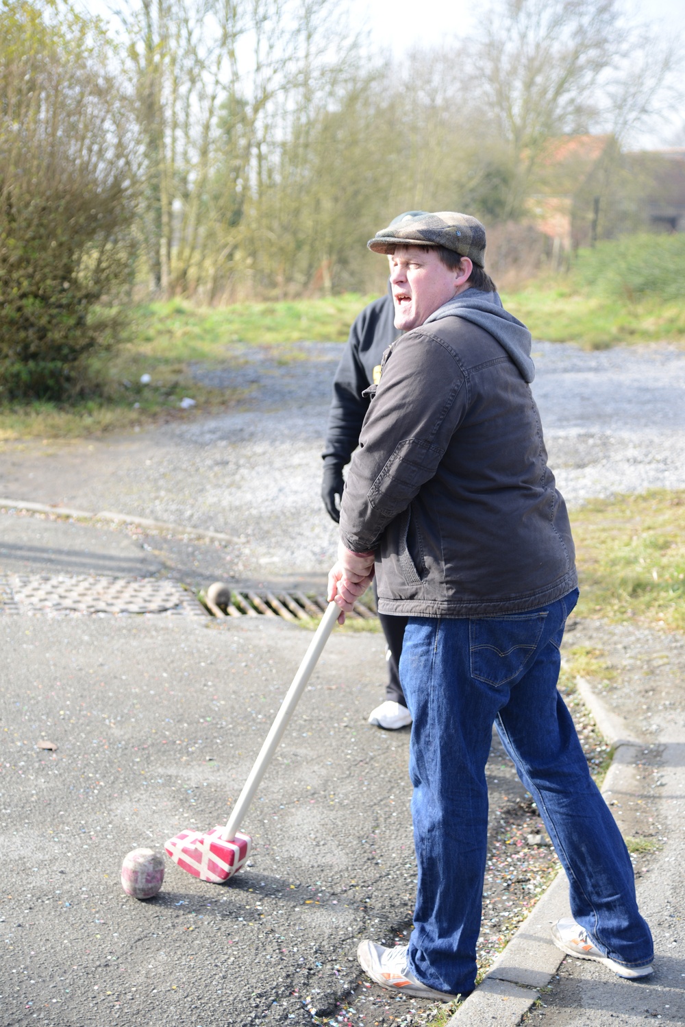 Crossage in the town of Chievres
