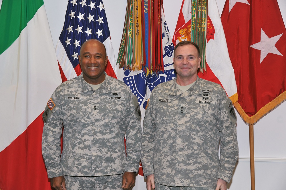 Lt. Gen. Ben Hodges visited Caserma Ederle in Vicenza, Italy