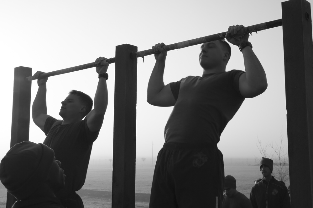 Marines kick off Corporal’s Course with PFT