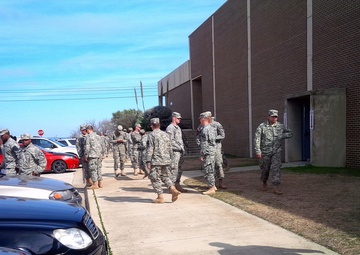 Cav Soldiers take a knee