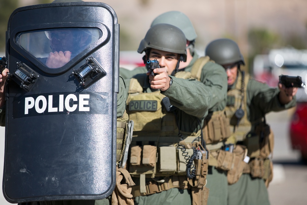 Active Shooter Exercise aboard Marine Corps Logistics Base Barstow