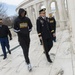 Golden State Warriors visit Pentagon, Arlington Cemetery