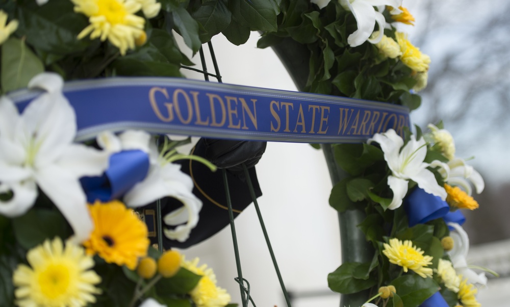 Golden State Warriors visit Pentagon, Arlington Cemetery