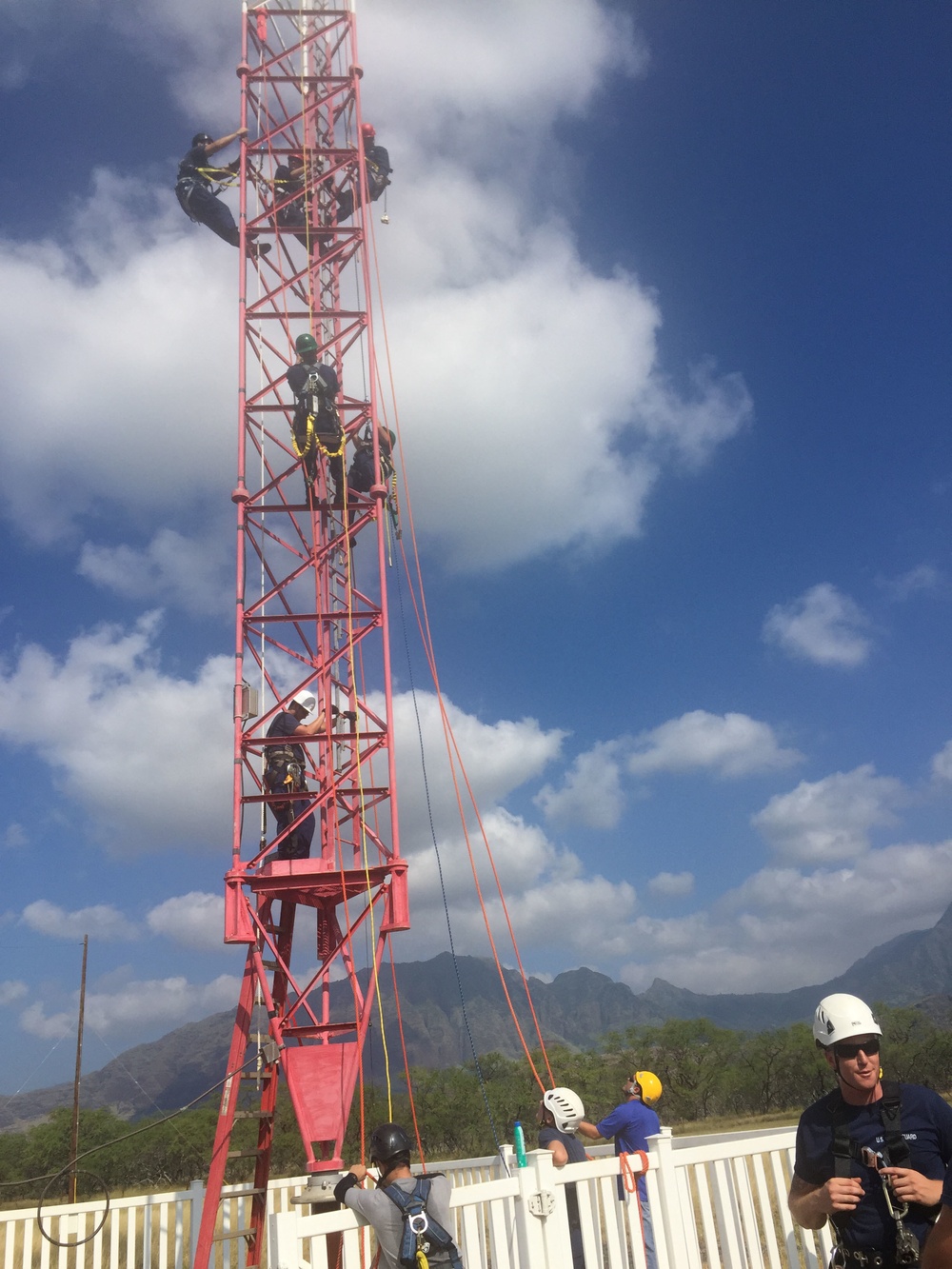 Coast Guard conducts tower training in Waianae