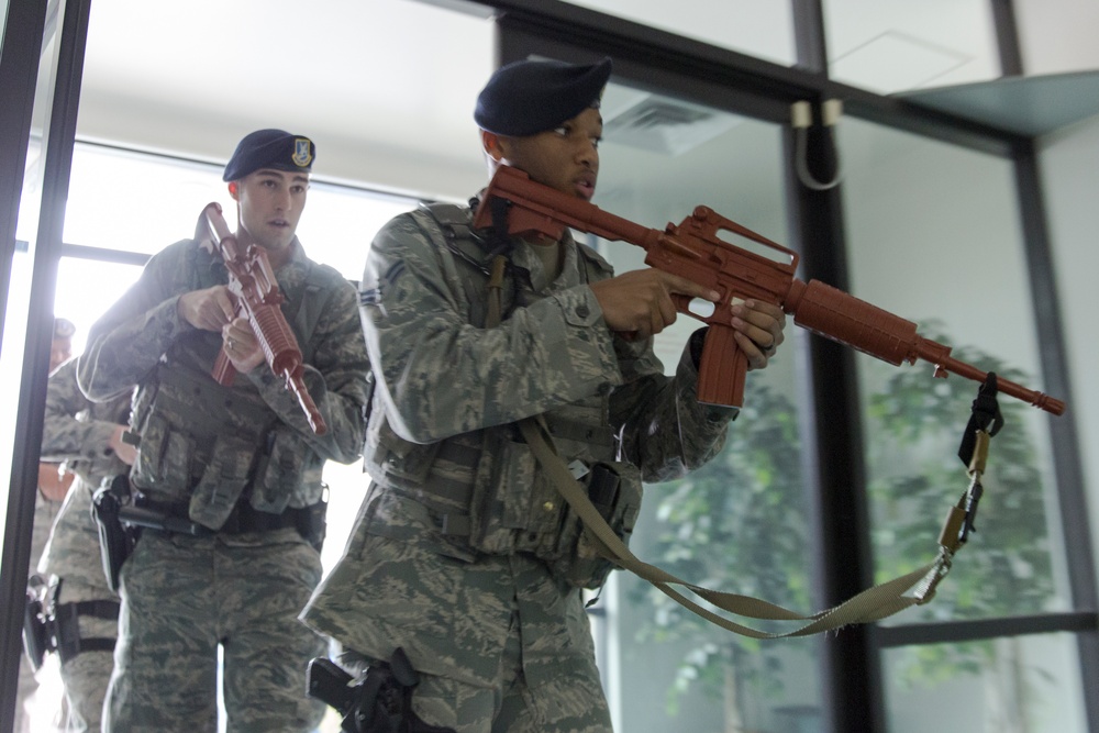 Team Yokota trains active shooter scenario