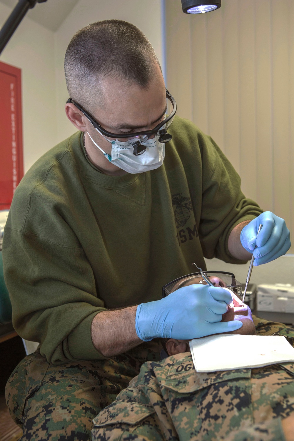 US Marines receive dental treatment during Deployment For Training exercise