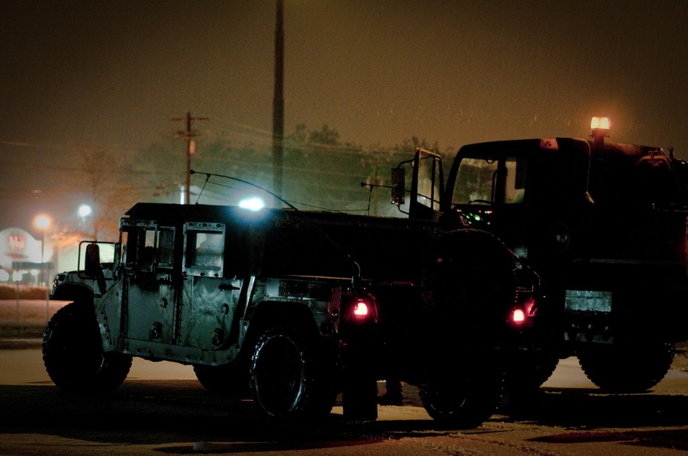 South Carolina Army National Guard supports SC Highway Patrol during winter storm