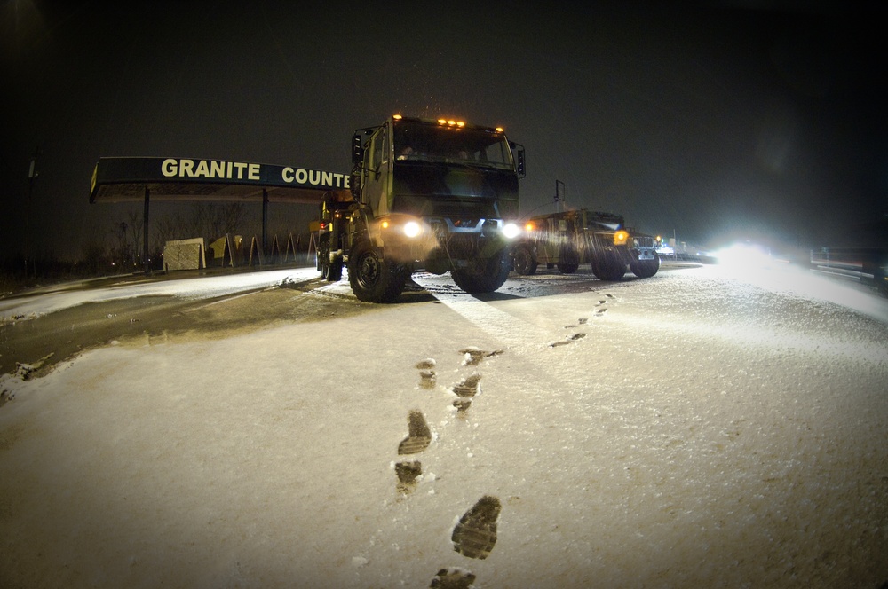 South Carolina Army National Guard supports SC Highway Patrol during winter storm