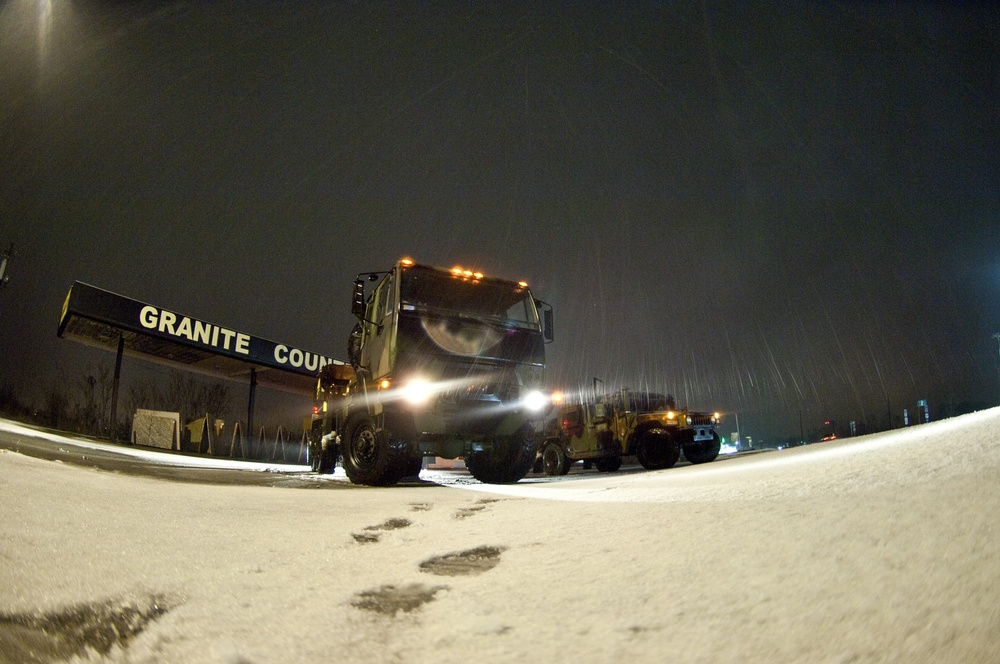 South Carolina Army National Guard supports SC Highway Patrol during winter storm