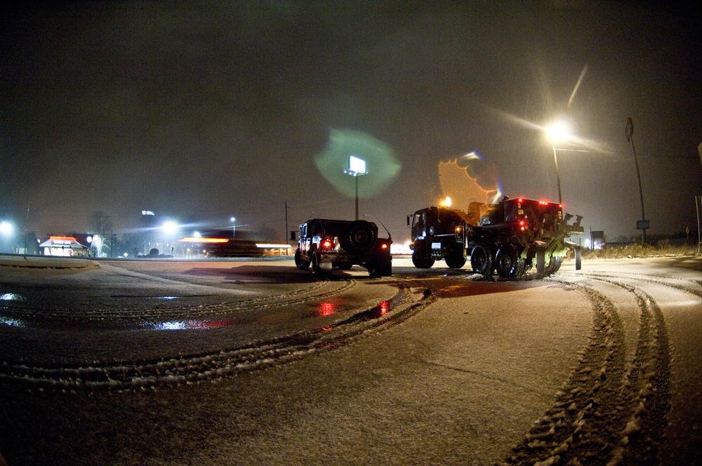 South Carolina Army National Guard supports SC Highway Patrol during winter storm
