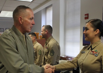 Marine Corps Recruiting Commanding General visits Alamo City, San Antonio Marines