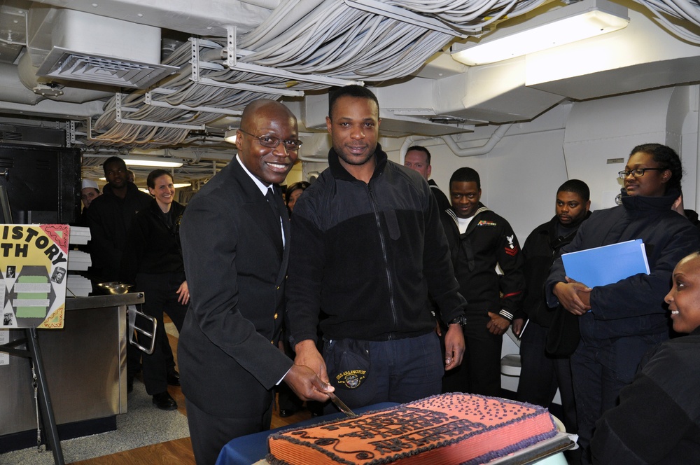 USS Arlington Black History Month celebration