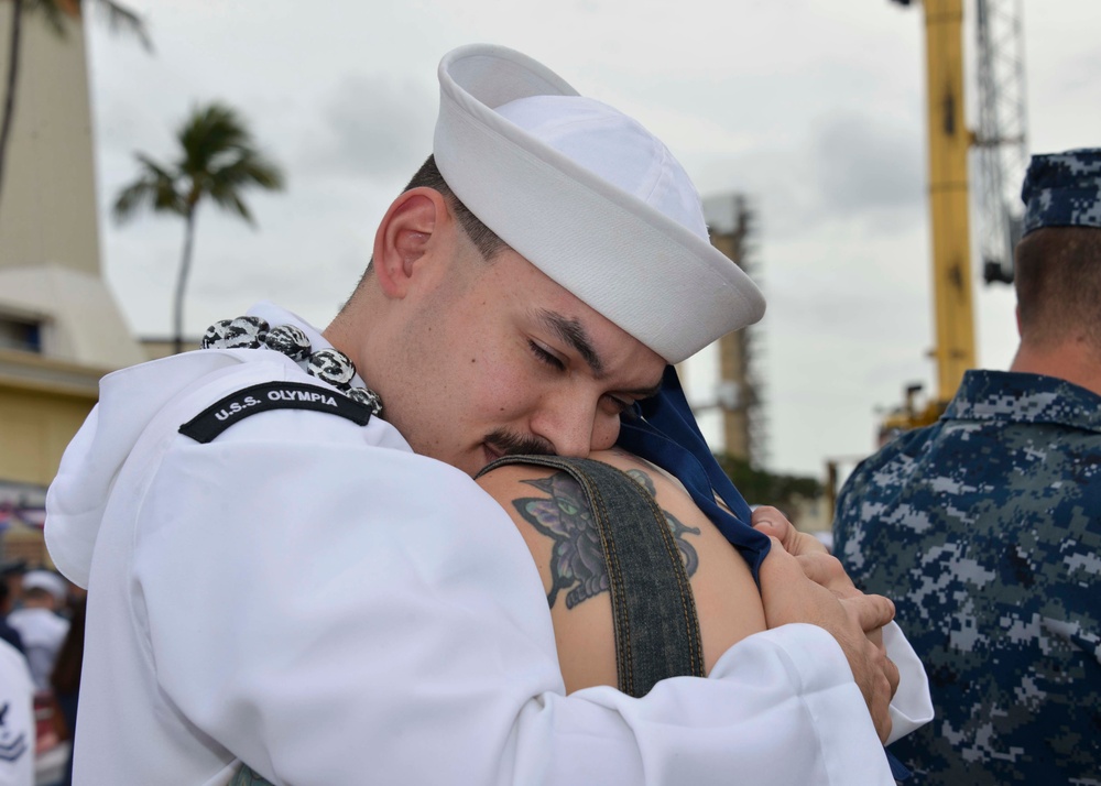 USS Olympia returns from deployment
