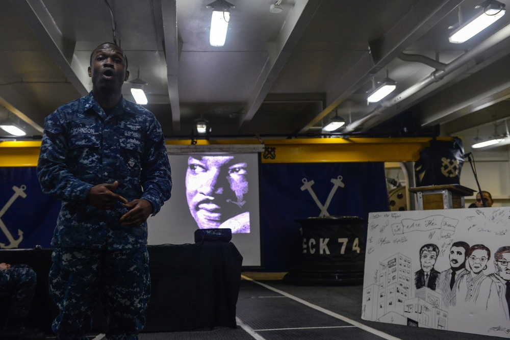 USS John C. Stennis African-American History Month ceremony