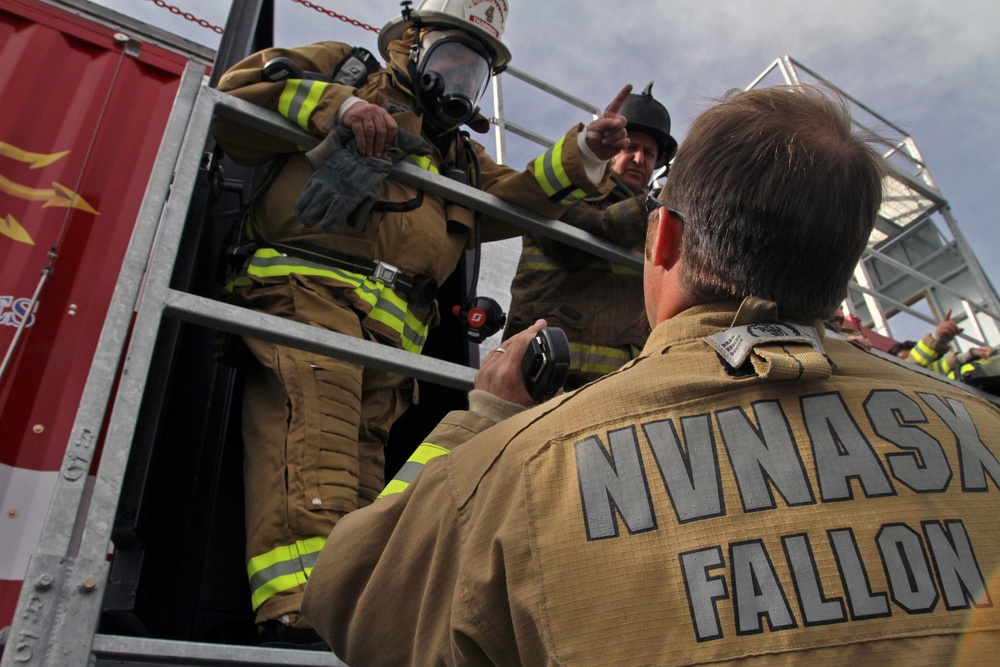 Naval Air Station Fallon firefighting training