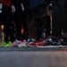 Running shoes line up