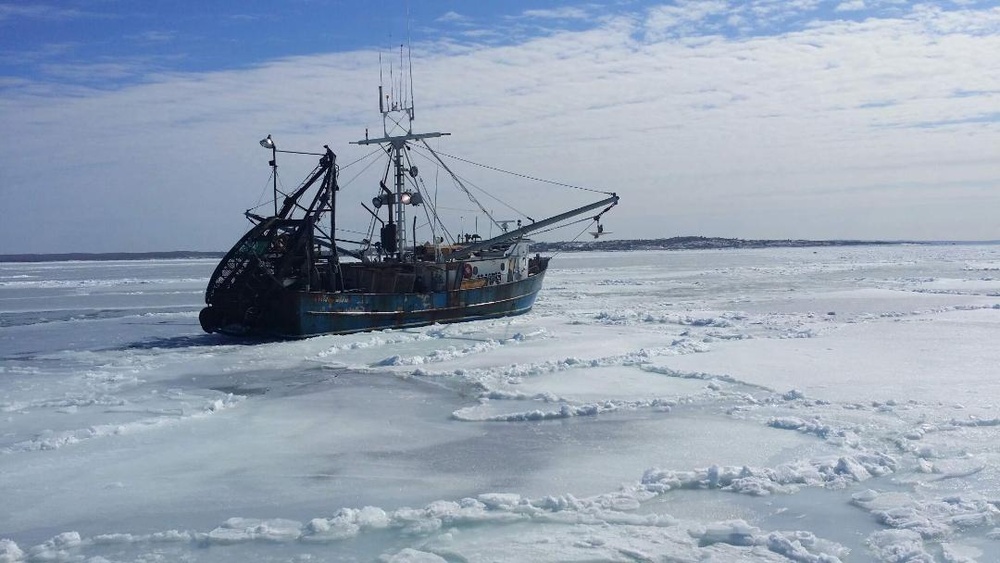 Coast Guard assists vessel stuck in ice