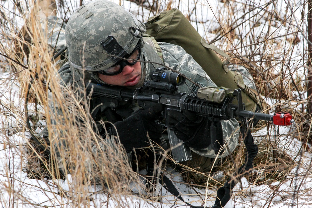 Red Falcons train in Virginian snow for Global Response Force Mission