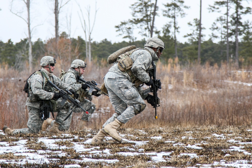 Red Falcons train in Virginian snow for Global Response Force Mission