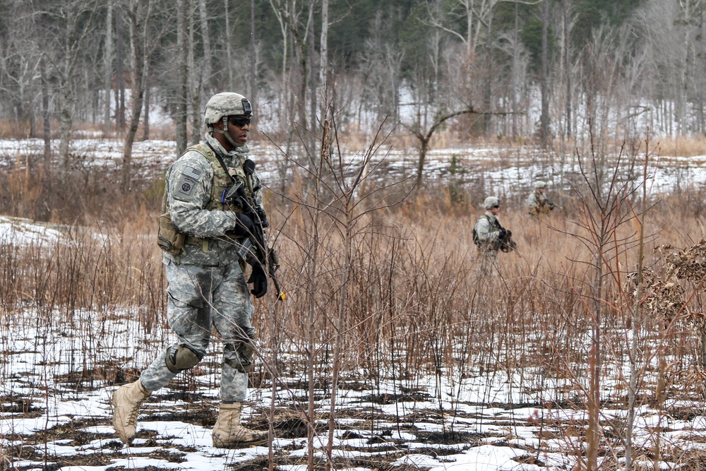 Red Falcons train in Virginian snow for Global Response Force Mission