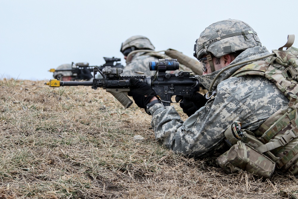 Red Falcons train in Virginian snow for Global Response Force Mission