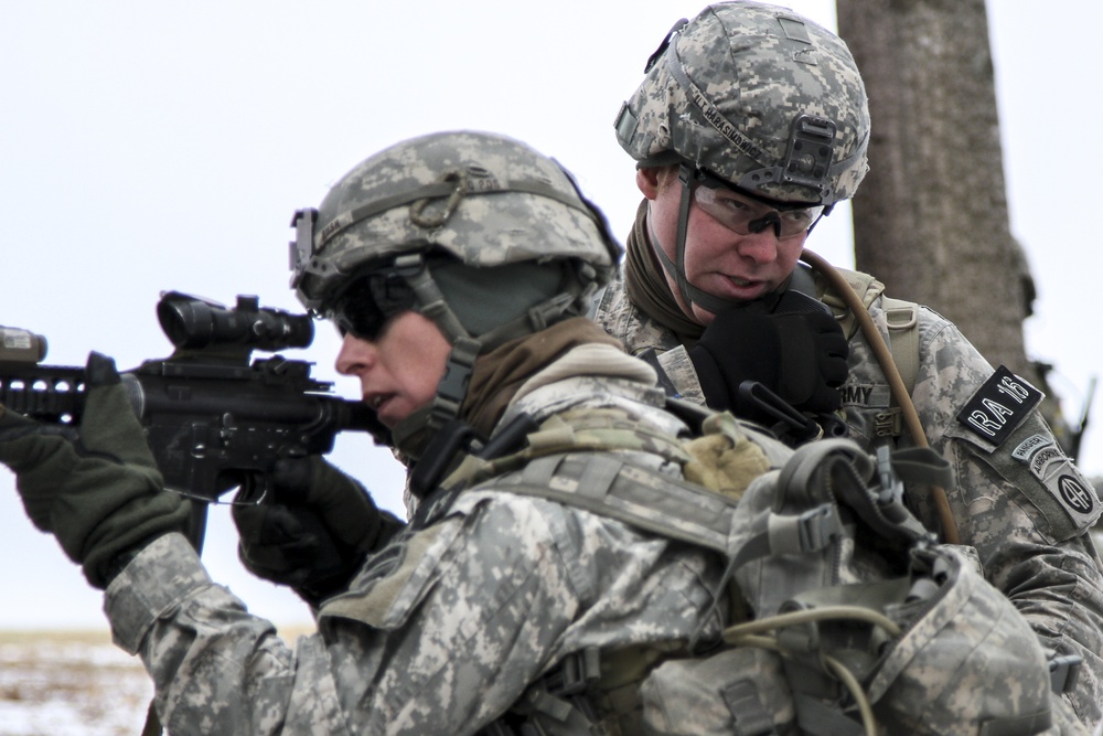 Red Falcons train in Virginian snow for Global Response Force Mission