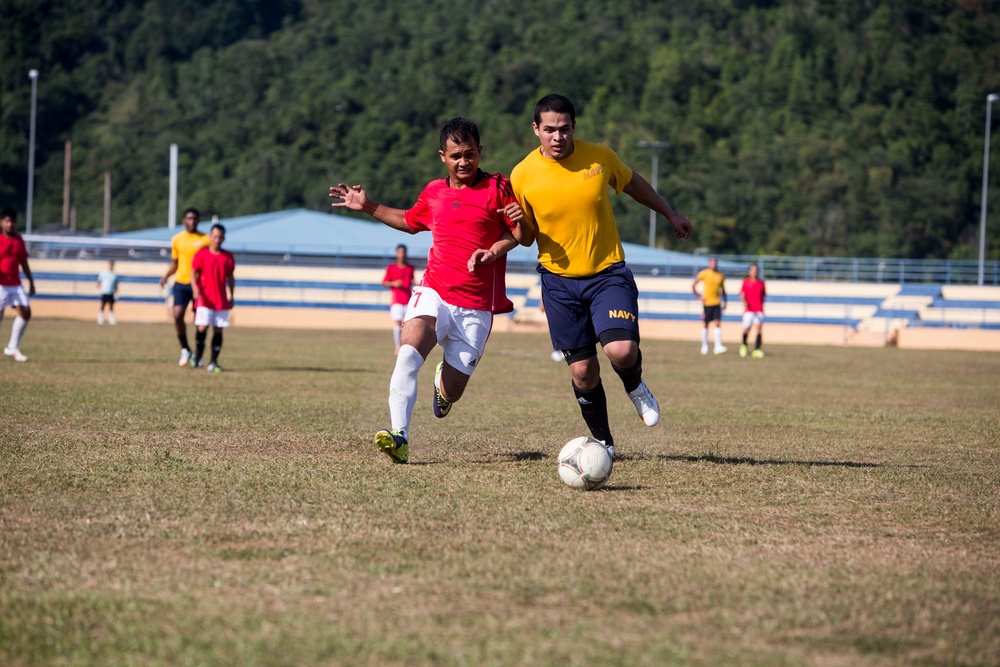 A Friendly Game of Soccer in Malaysia