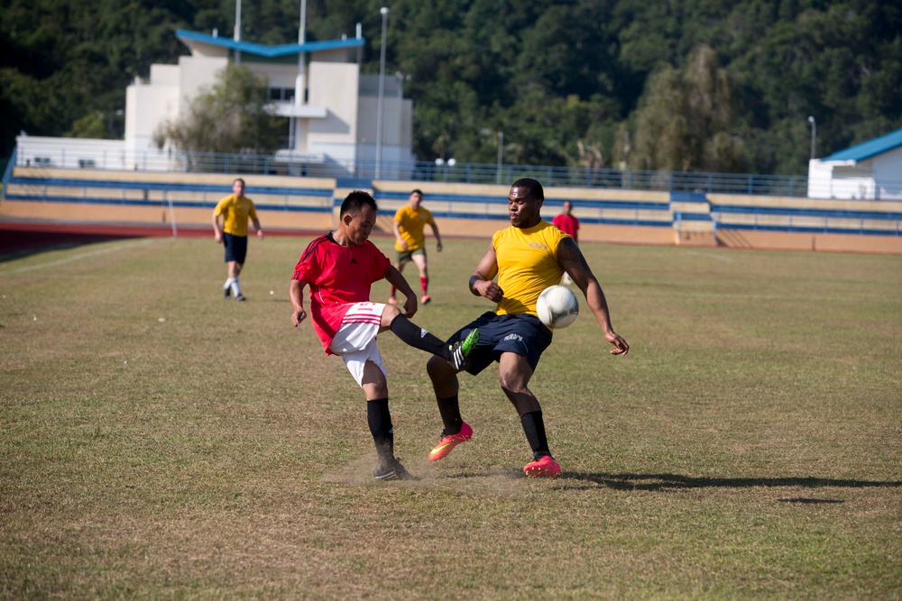 A Friendly Game of Soccer in Malaysia