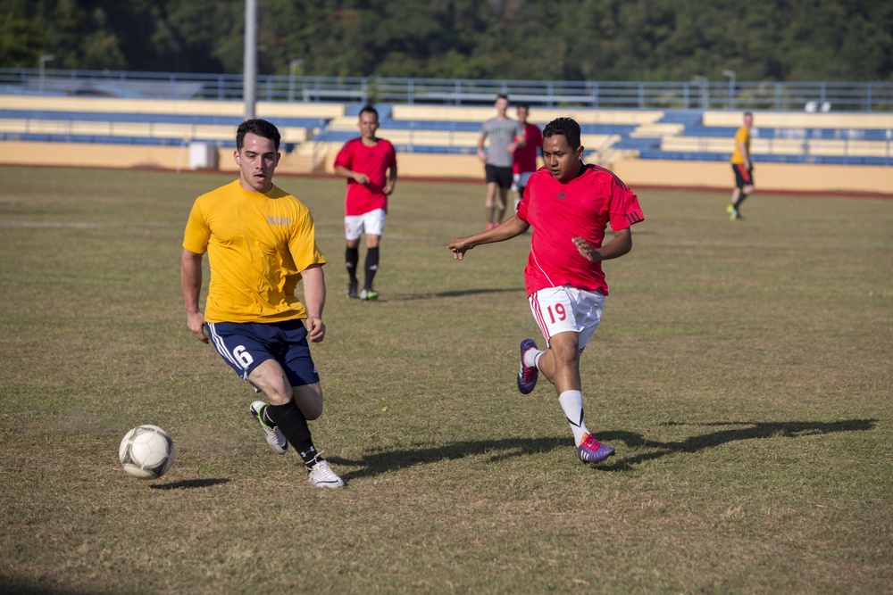 A Friendly Game of Soccer in Malaysia