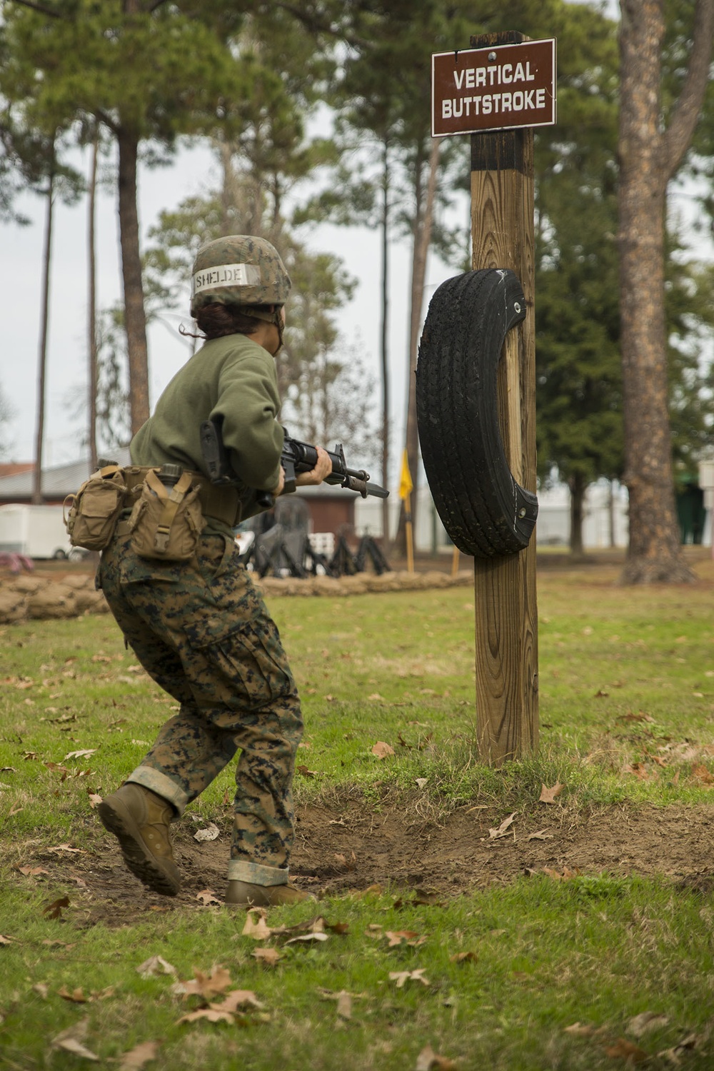 Marine recruits conquer Parris Island bayonet assault course