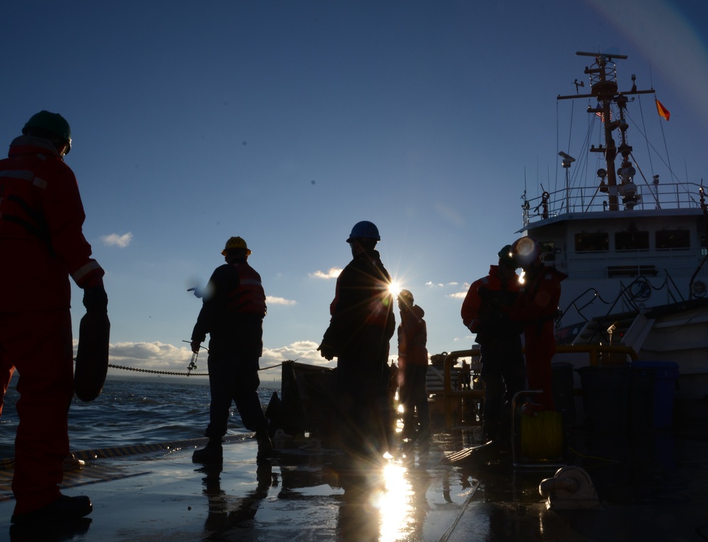 Coast Guard Cutter Bristol Bay crew conducts man overboard drills