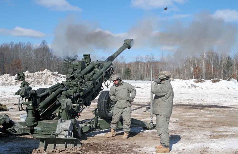 Michigan National Guard exercises proficiency during sub-zero cold weather training