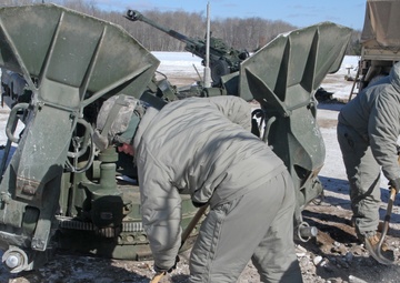 Michigan National Guard exercises proficiency during sub-zero cold weather training
