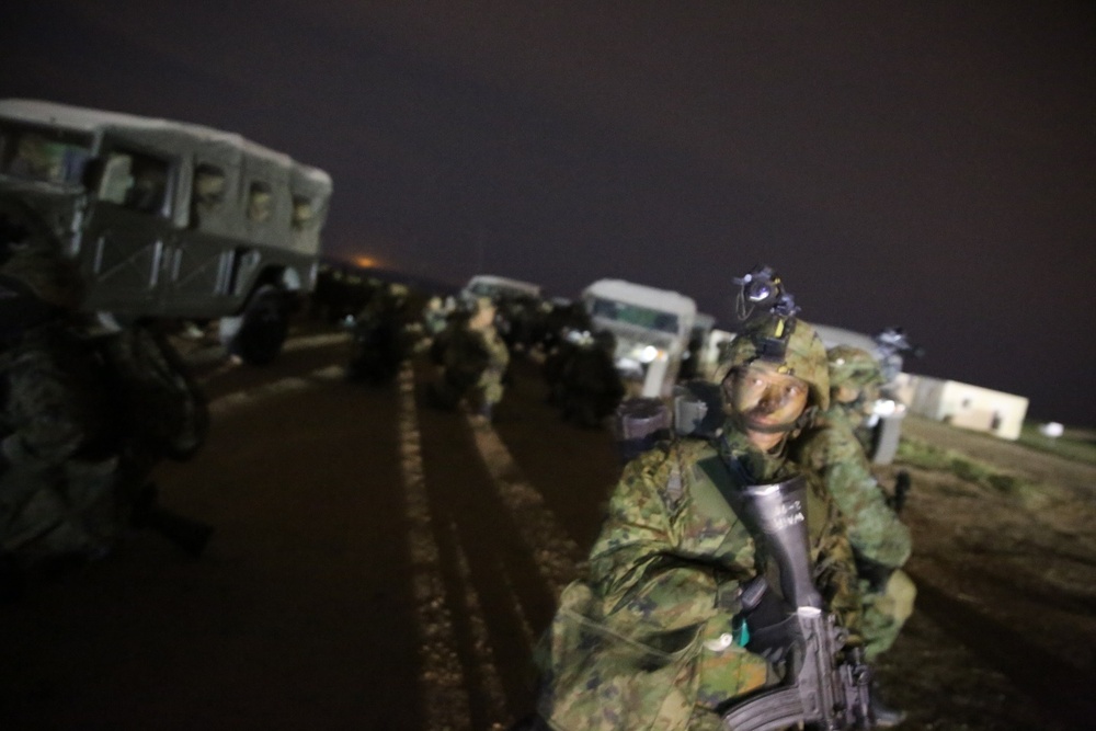1st ANGLICO, JGSDF counterparts conduct amphibious landing exercise as part of Iron Fist 2015