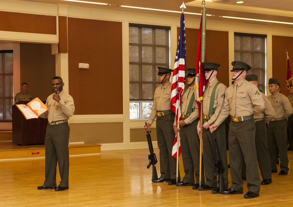 U.S. Marine Corps Chief Warrant Officer 4 Francisco C. Villegas Retirement Ceremony