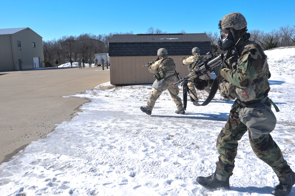 Falcons jump into Fort Leonard Wood, conduct chemical training