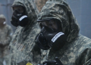 Falcons jump into Fort Leonard Wood, conduct chemical training