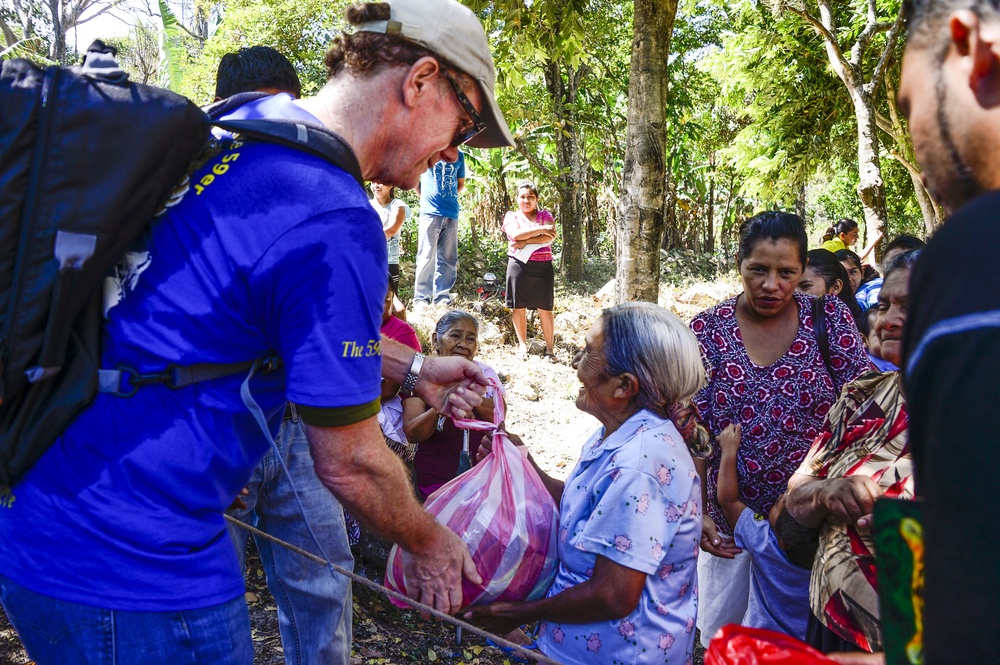 JTF-Bravo hikes over 4,500 pounds of food to remote villages in Honduras