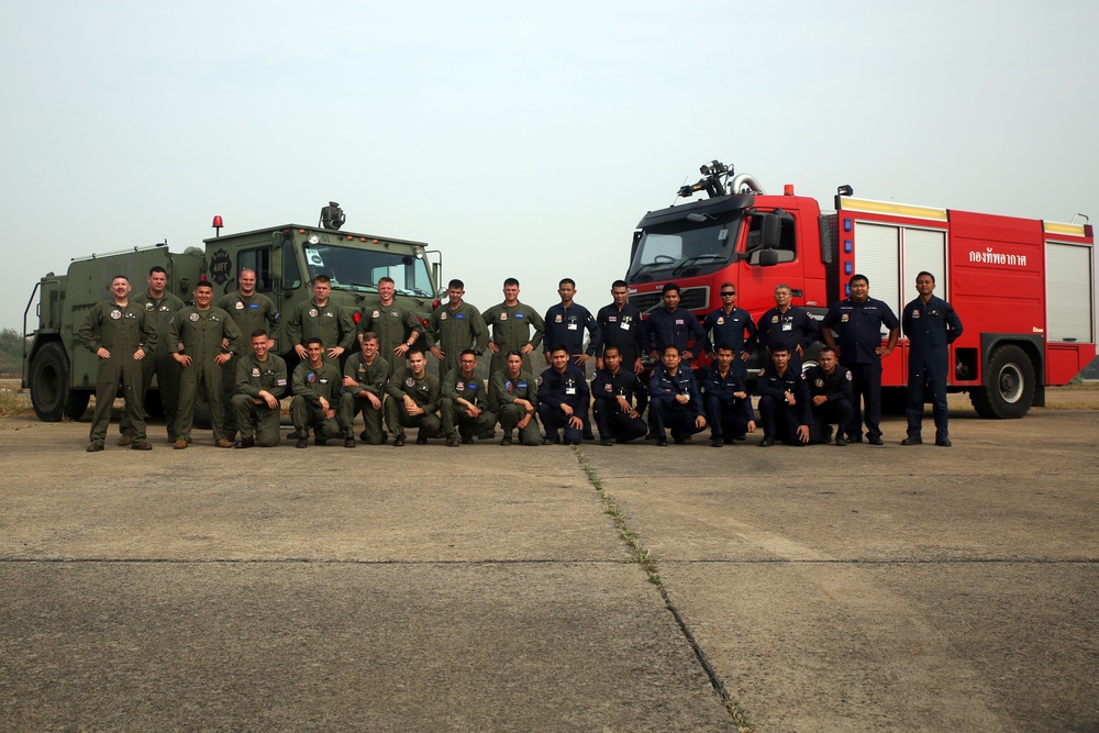 Thai, U.S. Aircraft Rescue Firefighters compete in Crash Crew Rodeo