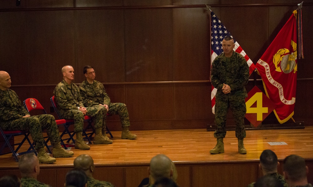 4th Marine Division gets new Sergeant Major